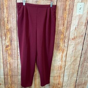 Women's Company Collections Women's Size 16 Purple Trousers & Elastic back Waist